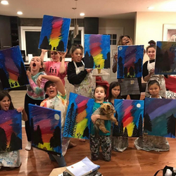 Art & Paint Party (10 kids) at RAW CANVAS